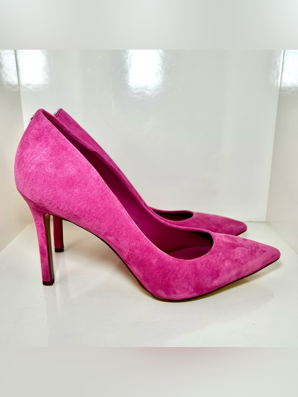 NWOT Sam Edelman Casual Fuchsia Suede Pointed-Toe Pumps, Size 10